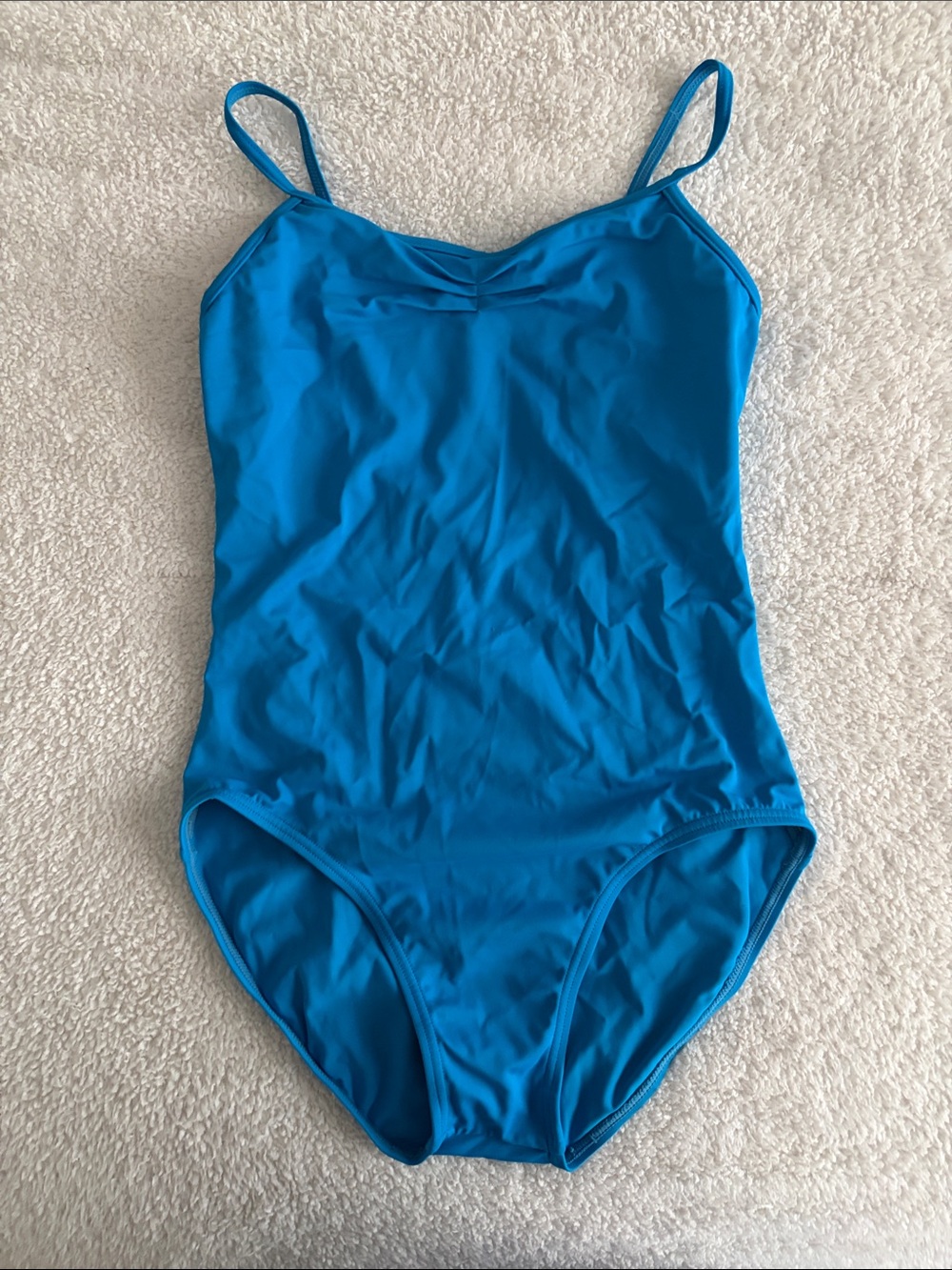 Girls' Solid Blue Leotard